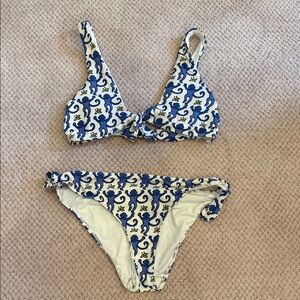 Roller Rabbit Blue and White Bikini